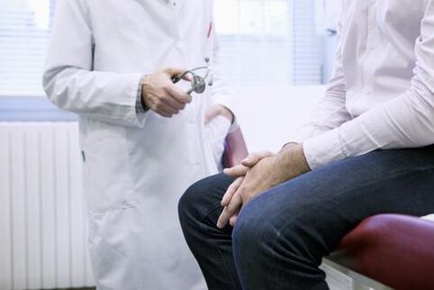 consulta con un especialista en prostatitis